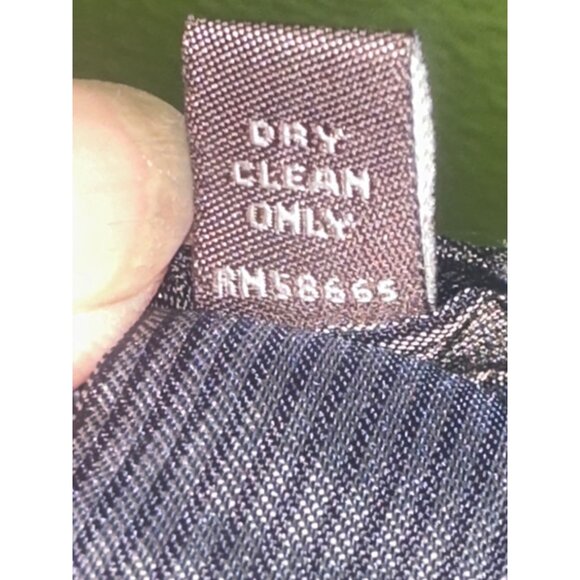 Nordstrom Mens Black Silk Tie With Geometric Pattern - Picture 5 of 5